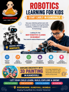 Robotics learning for kids at Robomonnk in Kandivali Mumbai